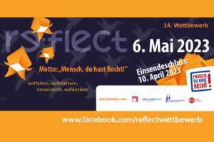 re:flect – landesweiter Kunst- und Kulturwettbewerb