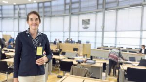 Antje Ludwig im Sozialausschuss des Landtags